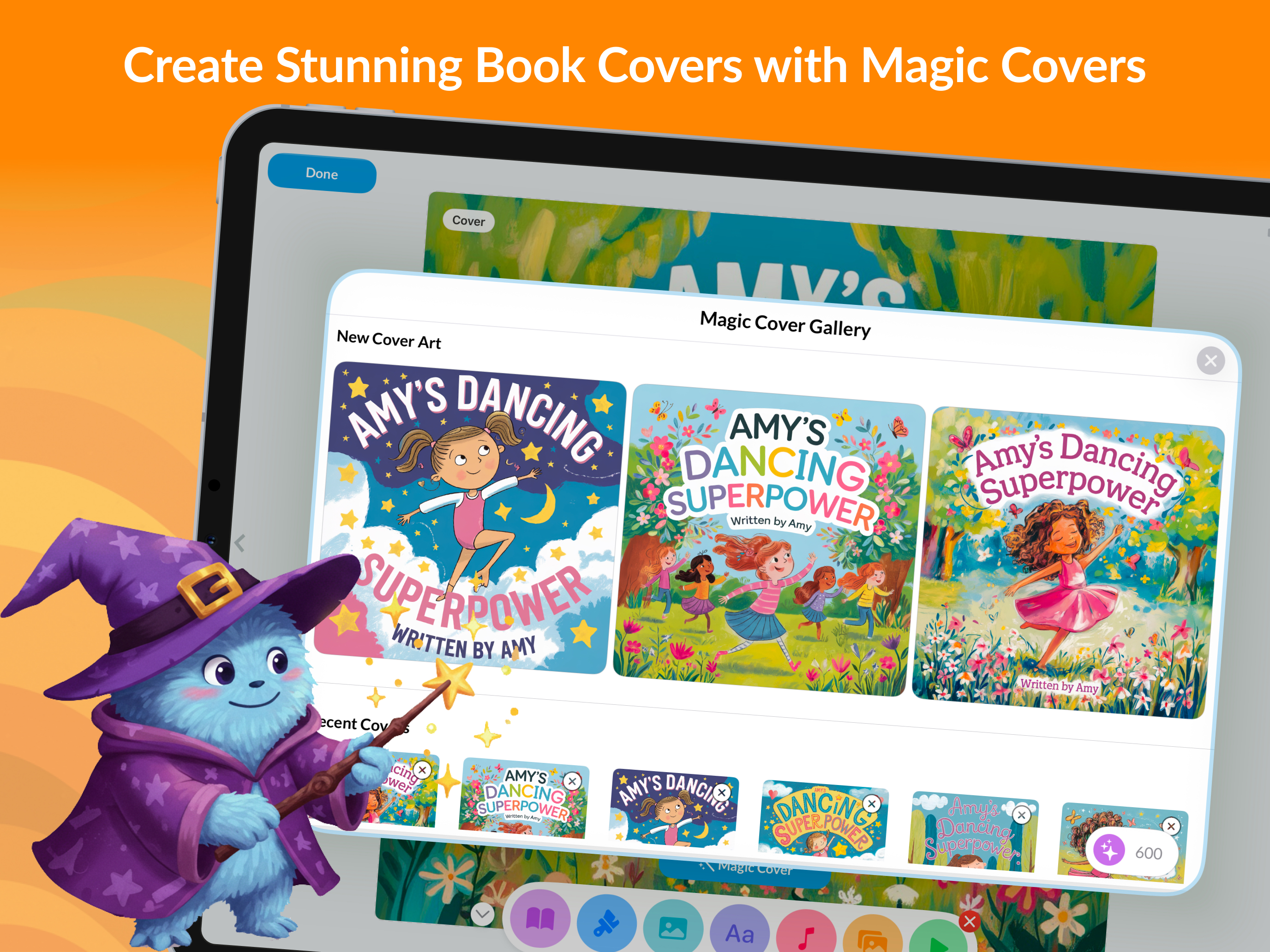 Generate beautifully crafted cover art for your books